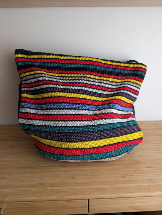 The Sak Multi Coloured Crochet And Baby Leather Purse - Picture 8 of 9